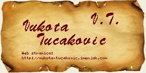 Vukota Tucaković vizit kartica
